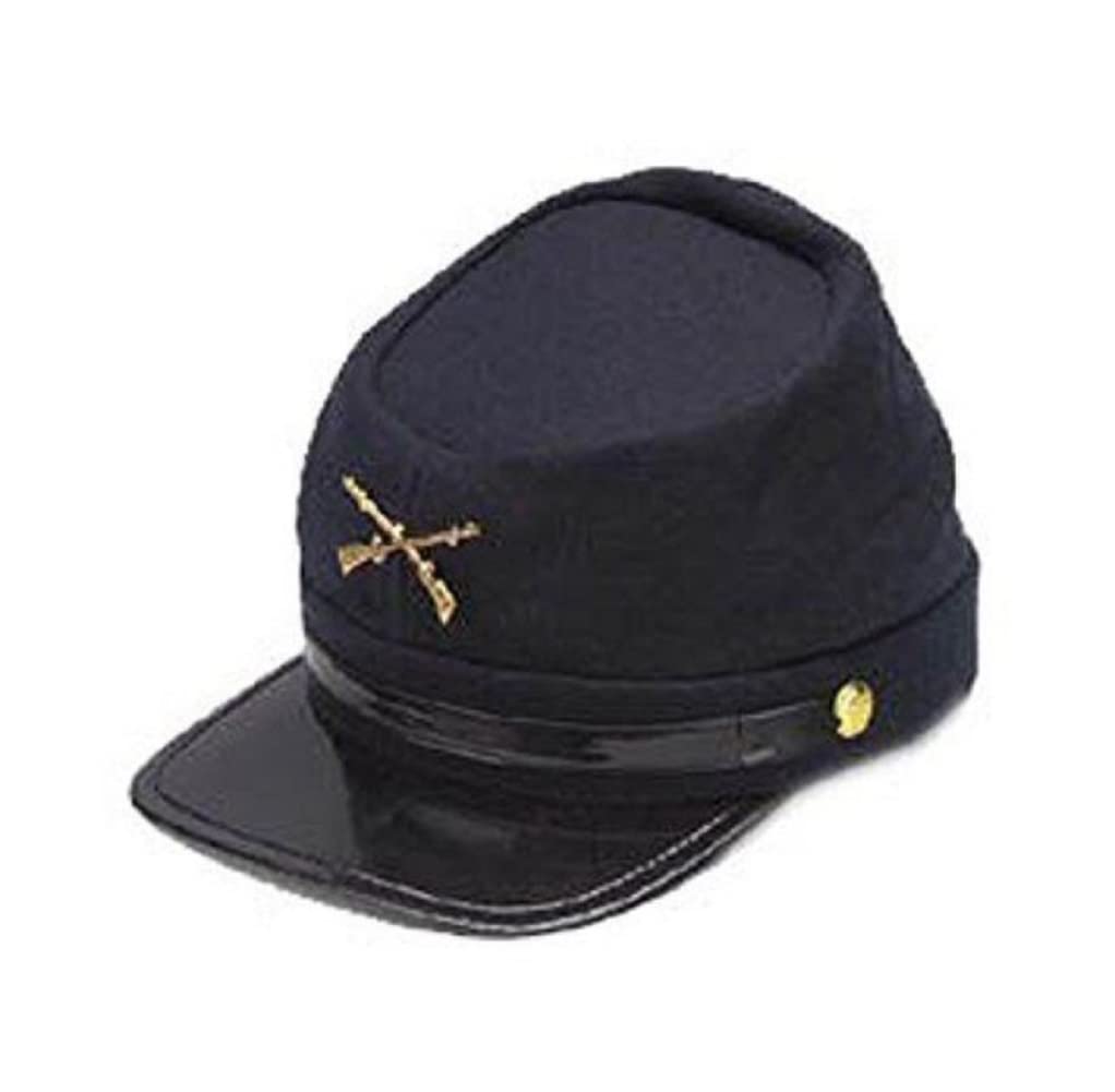 Civil War Kepi Union Army Wool Hat Blue Lined US North (58 cm)