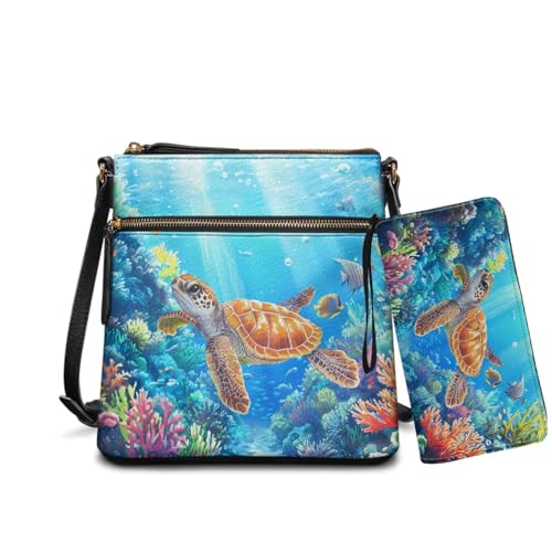 PU Leather Crossbody Hobo Bag & Wallet Set for Women, Spacious Satchel with Adjustable Strap for Work & Travel