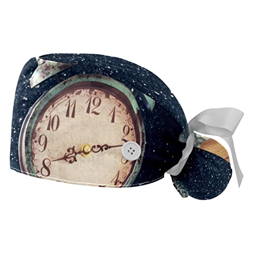 Chapeaux de travail de Noël JDEZ (lot de 2) casquettes bouffantes unisexes