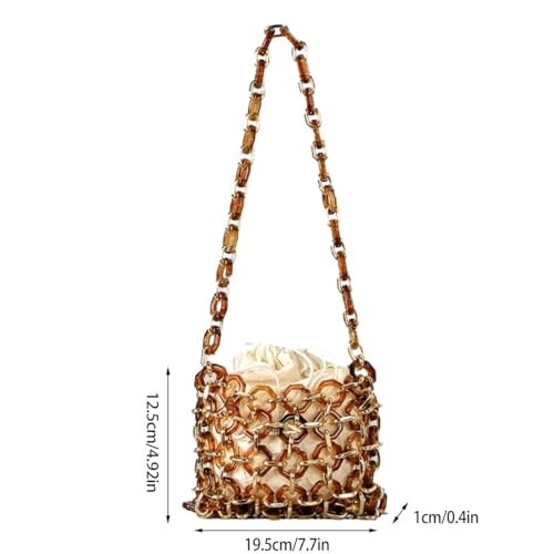 Women's Acrylic Shoulder Bag Hollow Acrylic Evening Handbag Chic Handbag With Acrylic Chain for Party Holiday Travel2