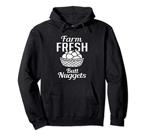 Funny Farm Fresh Butt Nuggets Chicken Sudadera con Capucha