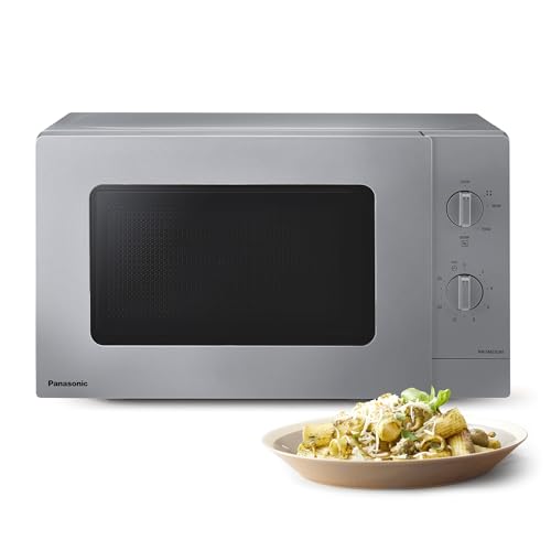 Panasonic NN-SM23QMEPG 20L Solo-Mikrowelle mit Glasschale, 800 W, Auftaueinstellung, 5 Leistungsstufen, Drehregler, kompaktes Design, Timer, Silber – Bild 5