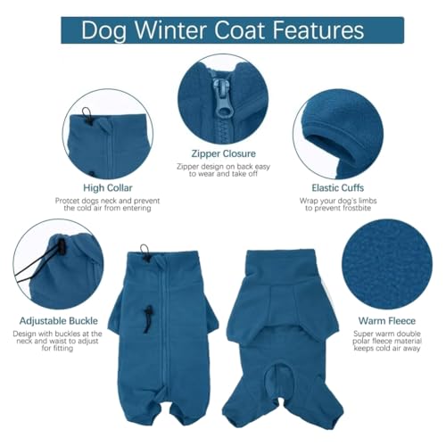 Ropa M abrigo de invierno para perros chaleco térmico acolchado 5