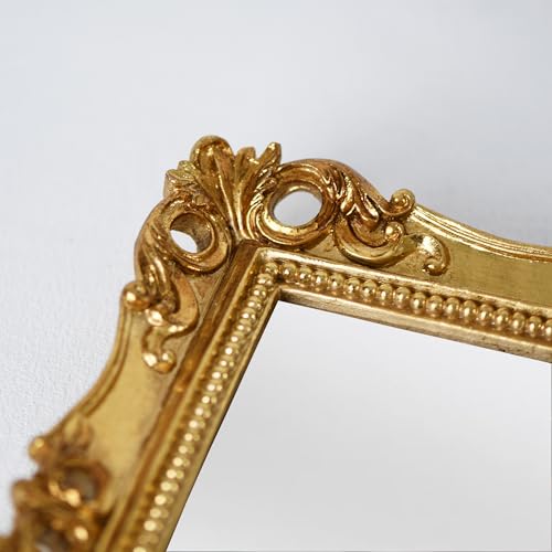 Funerom Vintage Decorative Mirror, Wall Mounted & Tabletop Makeup Mirror ,Square thumb #6