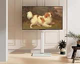 FITUEYES White TV Floor Stand for 32 to 60 inch TVs, Floor Standing TV Stand with Swivel Bracket, Height Adjustable, Holds 30kgs, Max VESA 600x400mm - Image 6