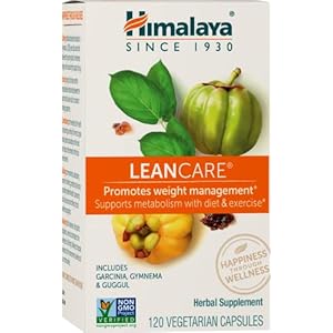 Himalaya LeanCare with Garcinia Cambogia for Weight Management, 600 mg, 1 Month Supply, 120 Caplets