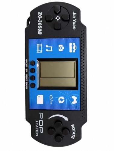 Image of Zc-3050b Handheld Brick Game Console for Kids & Adults | Portable LCD Electronic Retro Gaming Device with Multiple Built-in Games | Battery Operated Pocket Video Game | Black