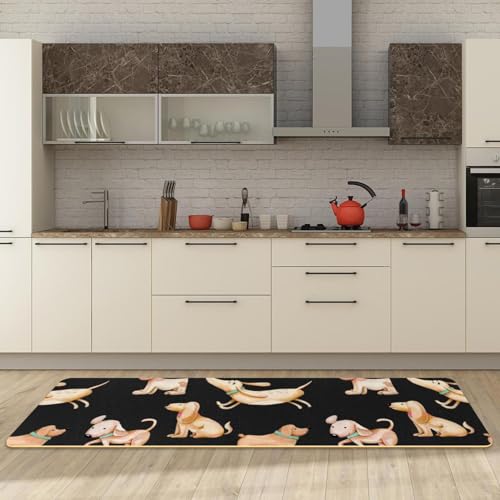 Tapis de cuisine lavable lot de 2 fini les glissades tapis chiens