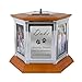 Perfect Memorials Custom Engraved Large Rotating Memories Cremation Urn (4 by 6 Photos, 320 cu/in) - Keepsake Urns for Human Ashes / 6 Photo Frames/Spins 360 Degrees