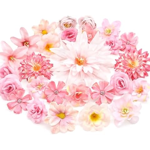 MOTONG 30 PCS Artificial Flowers for Decoration Cover
