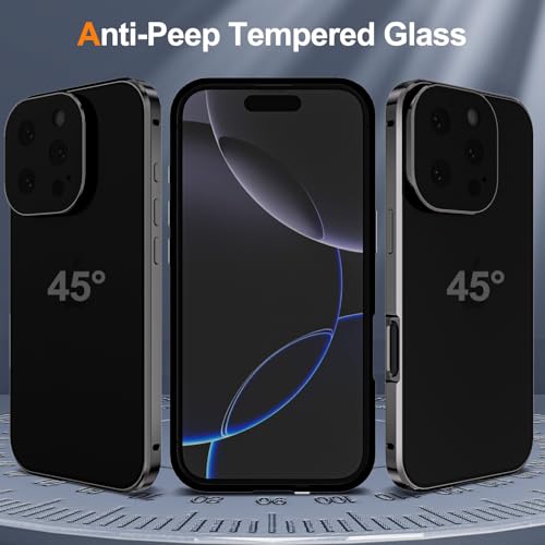 Coque anti peeping iPhone 16 Pro pour protéger votre écran des regards