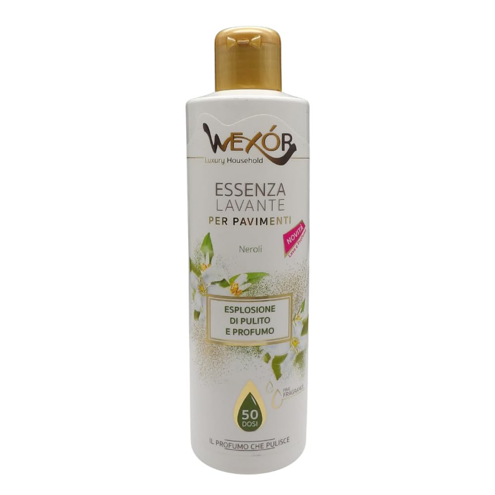 Essenza Lavante per Pavimenti, Esplosione di Pulito e Profumo, Disponibile in Diverse Fragranze, 235ml (4 Unità, Neroli)