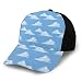 Produktbild Hip Hop Sun Hat Baseball Cap,Big Puffy Ball Cumulus Floating On Clear Sky Repeating Pattern,for Men&Women