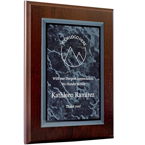 Personalized Color Acrylic Plaques And Awards. Great For Retirement, Thank You, Military Recognition, Special Achievements, Memorials, Sports, School, And Corporate Awards (7 X 9, Black) #TOP6