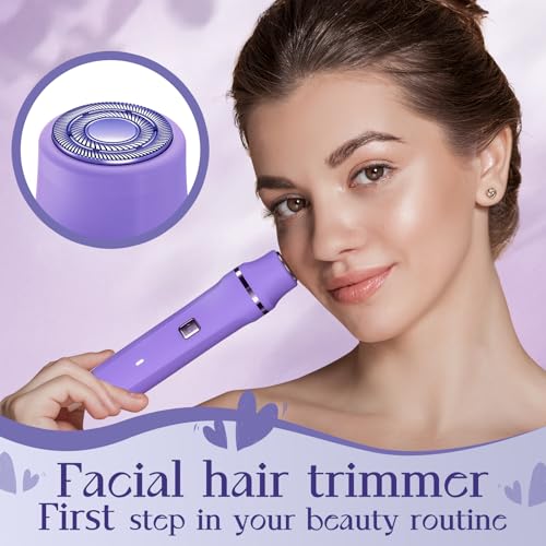 Image of Electric Razors for Women - IPX7 Waterproof Pubic Hair Remover for Shower & Travel, 3-in-1 Bikini Trimmer with Body /Round /Curved Heads, Hypoallergenic Foil & Ceramic Blades, Self-Care Gifts for Women