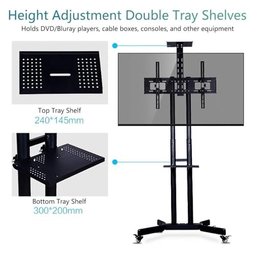 Soporte móvil para TV con ruedas miniatura 3