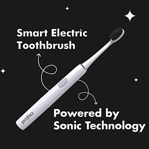 Image of Perfora Electric Toothbrush, 2 Modes, AAA Powered, 2 Brush Heads, 90 Days Battery, For Men, Women & Kids, 002 - White (Brush-Toothpaste Combo) - 3 Count