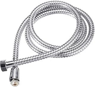 Wress Stainless Steel Shower Hose, Flexible Chrome Shower Pipe, Rustproof Hose with Solid Brass Connectors, Easy to Clean and Leak Proof (1.5M)