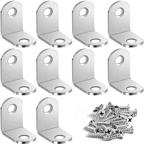 Acooruiteng Winkelverbinder Edelstahl Winkel Metall 25 x 25mm Metallwinkel 90 Grad Edelstahl Winkel Corner Bracket Eckwinkel mit Schraube für Tabelle Stuhl Bücherregal 10 Stücke Acooruiteng Winkelverbinder Edelstahl Winkel Metall 25 x 25mm Metallwinkel 90 Grad Edelstahl Winkel Corner Bracket Eckwinkel mit Schraube für Tabelle Stuhl Bücherregal 10 Stücke