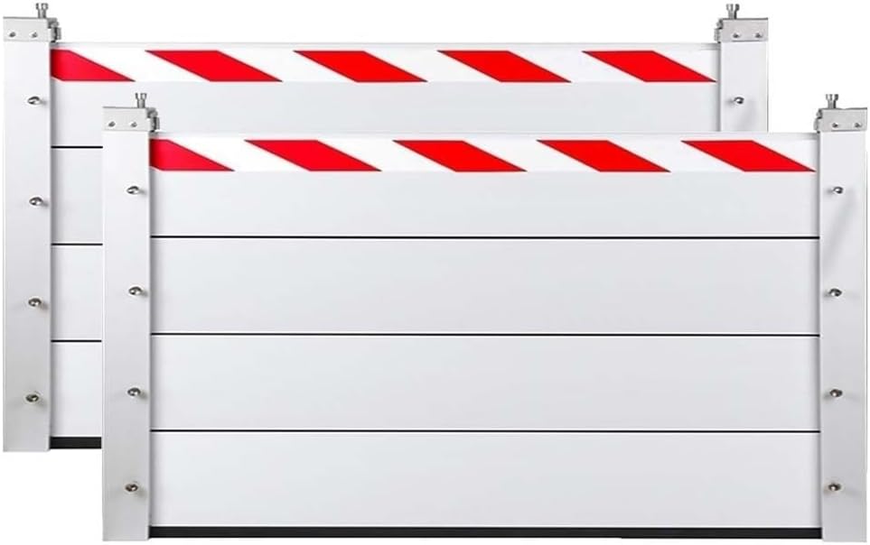 Portable Home Flood Protection Barriers Detachable Vertical Dam Easy Setup for Doors Garages Basements(80 * 60cm)