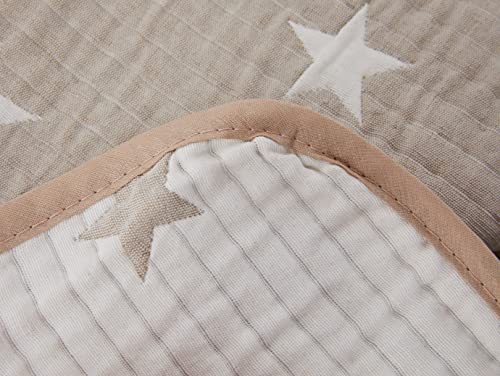 Miniatura 4 de Vialman Colcha Bouti Ligera Sofia 10 Para Cama Individual De 90 Cm Colcha Cama 90 Tamaño Colcha 180 X 270 Cm, Color Beig