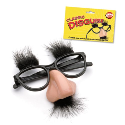 Classic Novelty Disguise Glasses With Nose Eyebrows And Moustache