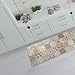 CREARREDA Alfombra de vinilo antideslizante y lavable para cocina, 100% Made in Italy, 120x50cm