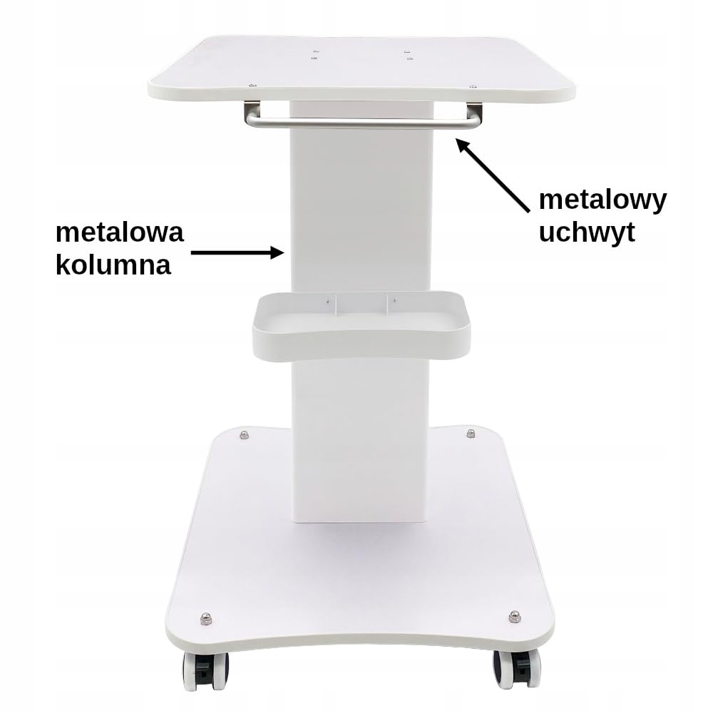 POMOCNIK STOLIK KOSMETYCZNY POD URZĄDZENIE DO SALONU WÓZEK 2 PÓŁKI SPA MED