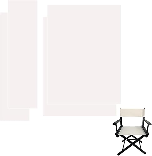 Juego de 2 fundas de lona de repuesto para sillas de director de 18 pulgadas de largo x 15 pulgadas de ancho, para sillas de director, silla de