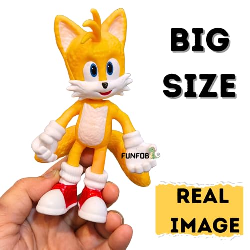Image of FUNFOB Game Cartoon Action Figure Height-15cm Collectible for Fans PVC Multicolour | So-nicc Orange Tail