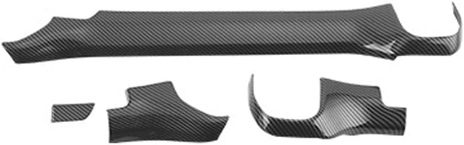 Carbon Fiber Pattern Center Consoles Panel Stickers Dashboard Trims Strips Inner Decals Fit for Ford Ranger 2024 2025 (Carbon Fiber Pattern)