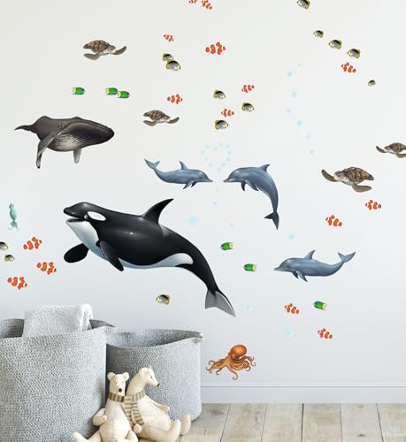 Vinilos decorativos Ocean Wall Stickers bajo el mar miniatura 1