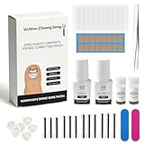 Titanium Alloy Ingrown Toenail Corrector, Upgraded Curved Toenail Quick Relief Nail Repair Ingrown Toenail Treatment Kit, 12Pcs 4 Multi-Sizes Waterproof Corrector Strips for All Size Curve Correct