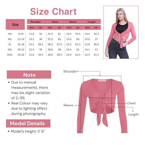 Cardigan bolero blanco manga larga chaqueta corta de punto con nudo mujer talla 52-54 4