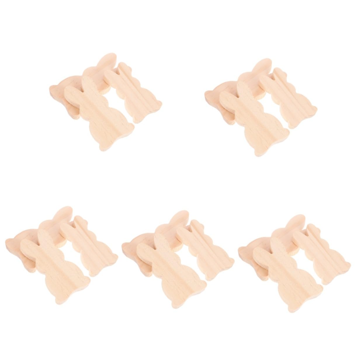 Amosfun 15pezzi Decorazioni Pasquali Con Coniglietto Segnaletica Forma Di Coniglio Per Tavolo Da Pranzo e Decorazioni Festive Per La Casa e Giardino