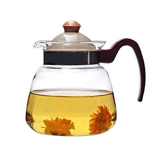 1 Stück 800ml Hitzebeständiges Glas Teekanne Wasserkocher Kaffeekannen Wasserkocher Gas Electric Spirit Herde Safe Office Teegeschirr Teaset