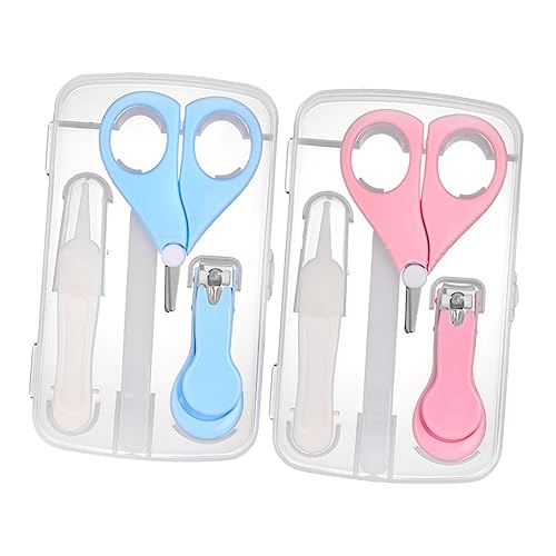 Hohopeti Infant Nail Care Kit Baby Nail Clippers Set Scissors File for Tiny Fingers