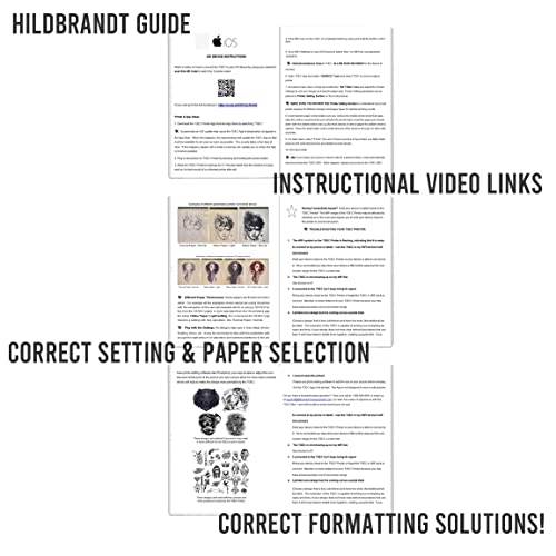 Hildbrandt TOEC Tattoo Printer Thermal Stencil Paper Copier WiFi Connects to Phone or Tablet via WiFi w Instructional Guide