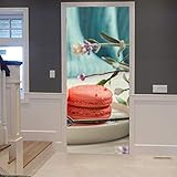 No se necesita película de transferencia, solo pelar y pegar; extraíble, sin restos de pegamento al cambiar o quitar, sin dañar la superficie de la puerta o las escaleras