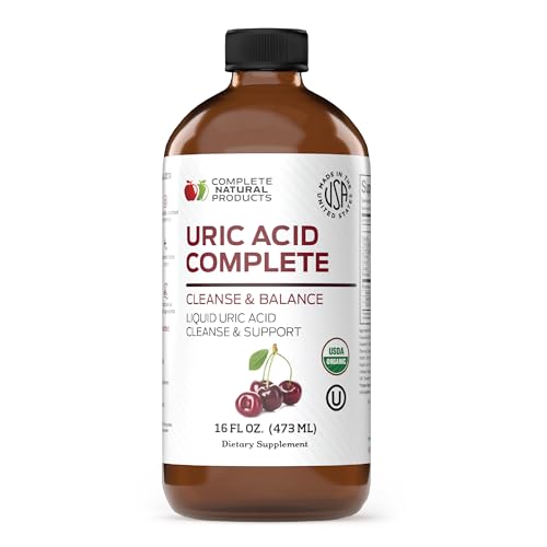 Complete Natural Products Uric Acid Complete - 16oz Liquid Supplement to Support Uric Acid Cleanse,...