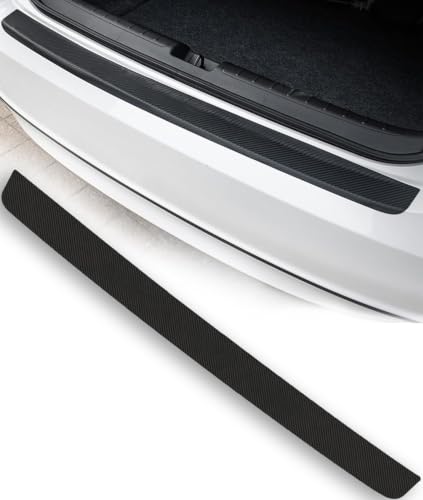QIZUN Protector de Parachoques Trasero de Fibra Carbono para BMW X1 (F48) 2016-2022