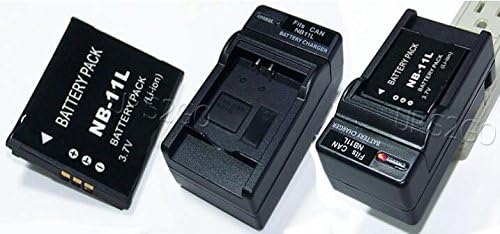 Miniatura 2 de Paquete combinado de batería NB-11L NB-11LH) 2 baterías de 680 mAh cargador de CA especial para Canon PowerShot IXUS 125 127 130 132 133 135 137 140
