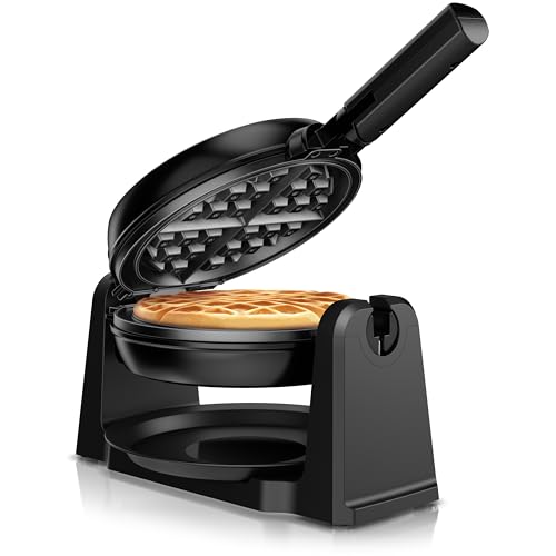 Arendo - Waffeleisen belgische Waffel - 1000 Watt – Waffelautomat – Antihaftbeschichtung – Thermostat – Überhitzungsschutz - BPA frei