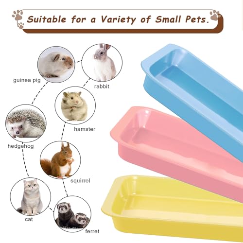 Kitten Litter Box pequeño 3 pcs con pala plástico miniatura 2
