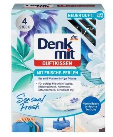 Denkmit, Wäscheduft-Kissen, Sensual Fresh, 4 Stück (PRODUKT AUS DEUTSCHLAND) Drogerie & Körperpflege