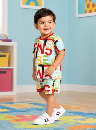 Image of 3BROS Baby Boys & Baby Girls Cotton Hosiery Clothing Set Half Sleeves T-shirt with Matching Pants (DB20HS6027 Parent)