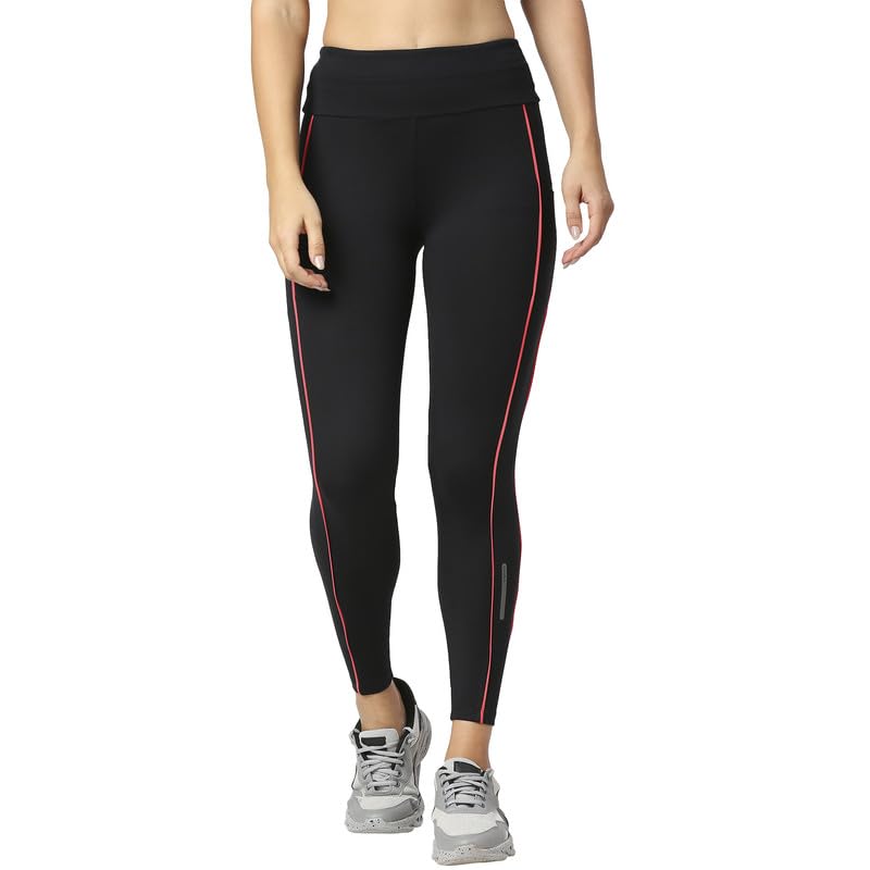 Image of Women Black MID-Rise Workout Leggings
