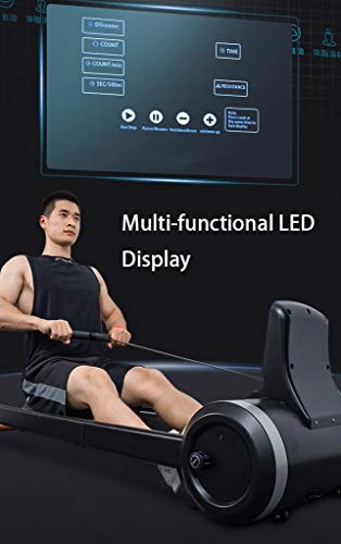 TOE-Magnetic-Resistance-Rowing-Machine-6-Resistance-Adjustment-Silent-Cardio-Training-with-LCD-Display-Home-Gym-Workout-330lbs-Max-Capacity