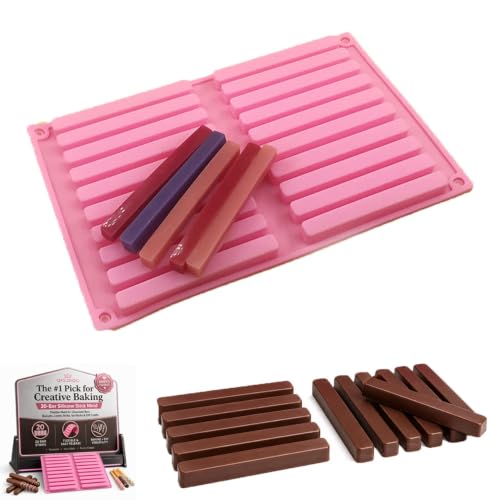 Image of Chocolate Fry Mold, Silicone Stick Candy Bar Mold for Baking and DIY