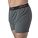 Chill Boys Performance Boxers -Cool Comfortable Men's Boxer Shorts. Soft Anti-Chafing Underwear for Men. Tagless Boxers, Grey Med